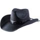 Western Outback Cowboyhut Herren Damen Stil Stroh Filz Canvas, Black Bull, Einheitsgröße