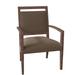 Fairfield Chair Preston King Louis Back Arm Chair Wood/Upholstered/Fabric in Brown | 35 H x 24.5 W x 22.5 D in | Wayfair 8700-11_ 8789 91_ Tobacco