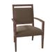 Fairfield Chair Preston King Louis Back Arm Chair Wood/Upholstered/Fabric in Brown | 35 H x 24.5 W x 22.5 D in | Wayfair 8700-11_ 8794 70_ Tobacco