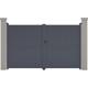 Habitat Et Jardin - Portail aluminium Maurice - 299.5 x 180.9 cm - Gris - Gris.