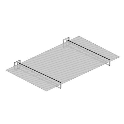 TEBAU Vordach FERRARA Dach, klar, 150 cm,Anthrazit Image