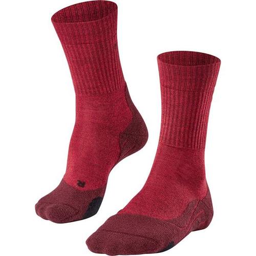 FALKE TK2 Wool Damen Socken, Größe 41-42 in Rot