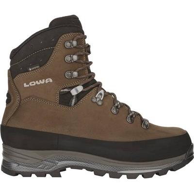 LOWA Herren Bergstiefel TIBET GTX®, Größe 46 ½ in Sepia / Schwarz