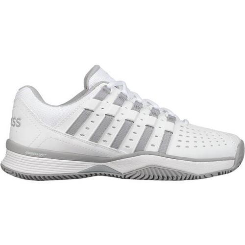 K-SWISS TENNIS Damen Tennisoutdoorschuhe K-SWISSTENNIS Damen Tennisschuhe Sandplatz Hypermatch Herri, Größe 41 ½ in Weiß/Grau