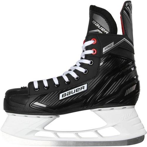 BAUER Herren Eishockey-Schlittschuhe Complet Pro Skate, Größe 42 in Schwarz/Rot/Weiß