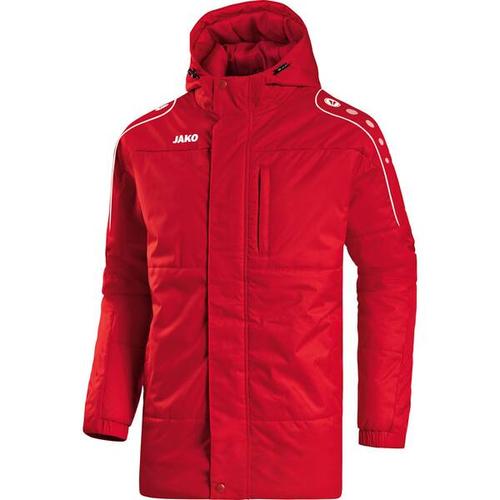 JAKO Herren Coachjacke Active, Größe XXXL in Rot / Weiß