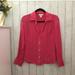 J. Crew Tops | Banana Republic Coral Button Down Silk Shirt | Color: Red/Pink | Size: M