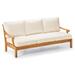 Cassara Seating Replacement Cushions - Loveseat, Solid, Snow with Logic Bone piping Loveseat, Standard - Frontgate