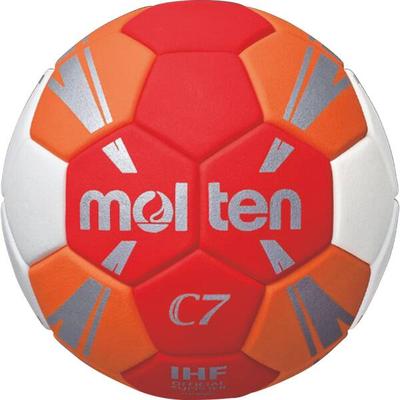 MOLTEN Handball Gr. 0, Größe 1 in Orange/Rot/Weiß/Silber