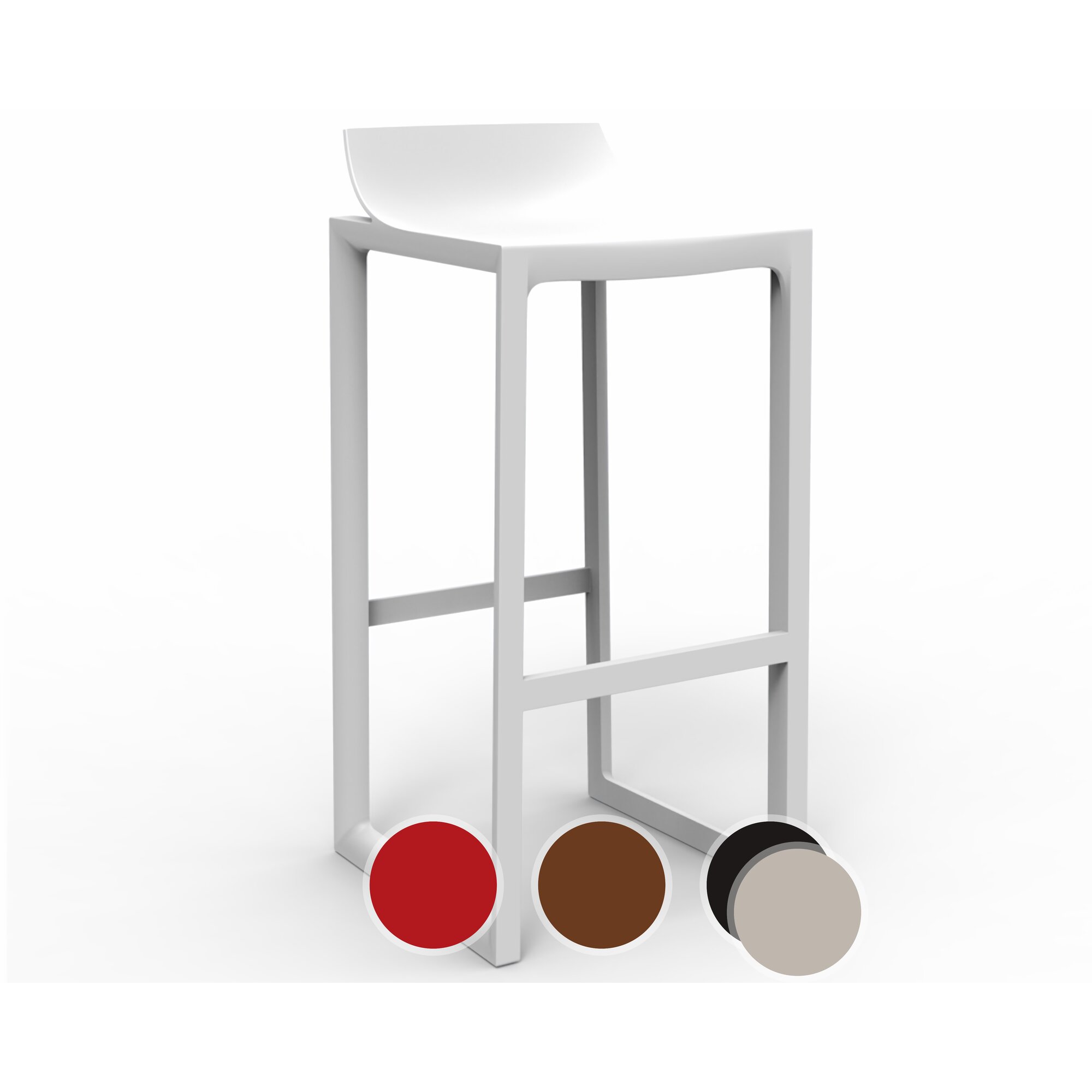 Vondom »WALL STREET« Barstuhl Basic matt / Bronze