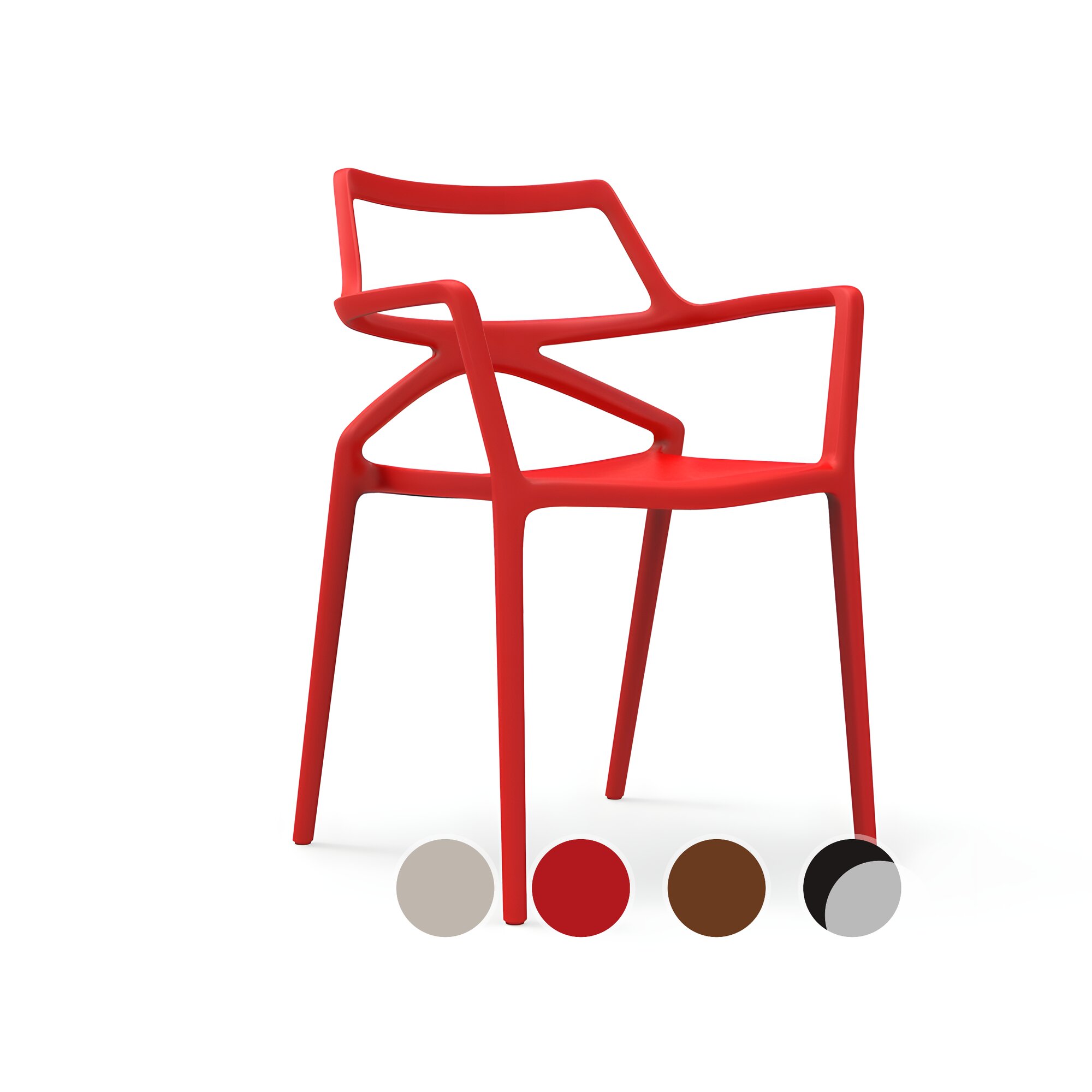 Vondom »DELTA« Outdoor Armlehnstuhl Basic matt / White