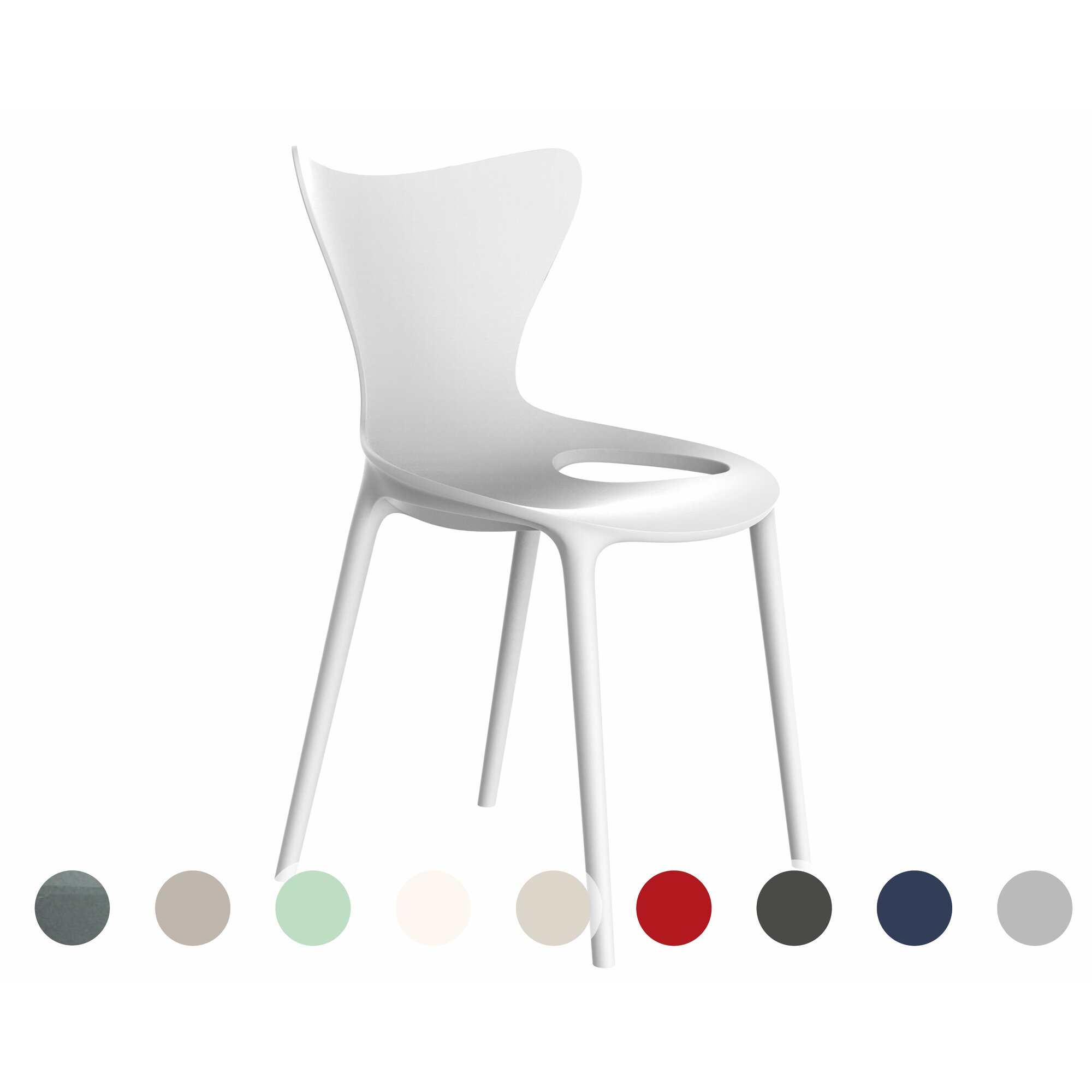 Vondom »LOVE« Outdoor Stuhl Lackiert Hochglanz / White Image