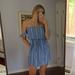 American Eagle Outfitters Dresses | American Eagle - Striped Summer Flowy Dress S | Color: Blue/White | Size: S