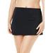 Plus Size Women's Side Slit Swim Skirt by Swimsuits For All in Black (Size 26)