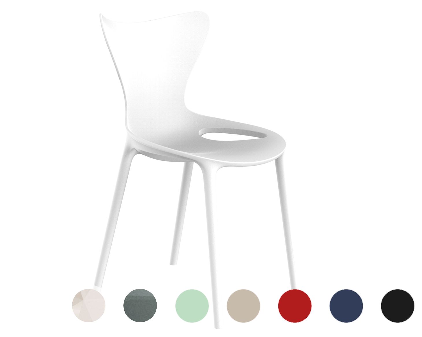Vondom »LOVE« Outdoor Mini Stuhl Basic matt / Black Image