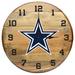 Imperial Dallas Cowboys Oak Barrel Clock