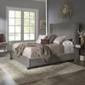 Kingstown Home Vita Low Profile Standard Bed Upholstered/Velvet, Rubber in Gray | 58.75 H x 67.5 W x 89.5 D in | Wayfair 394BQ-1GV[BED]