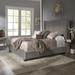Kingstown Home Vita Low Profile Standard Bed Upholstered/Velvet, Rubber in Gray | 58.75 H x 67.5 W x 89.5 D in | Wayfair 394BQ-1GV[BED]