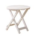 Red Barrel Studio® Rue Folding Side Table Adirondack Portable Square 15.4" D x 15.4" W x 18.3" H Outdoor in White | Wayfair