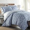 Charlton Home® Bayboro 3 Piece Reversible Comforter Set Polyester/Polyfill/Microfiber in Blue | King/Cal. King Comforter + 2 King Shams | Wayfair