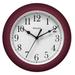 Winston Porter Aric 9" Wall Clock Plastic in Red | 8.5 H x 8.5 W x 2 D in | Wayfair DD02FFC972B54CF8A323B691AC61F785