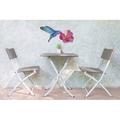 Bay Isle Home™ Hummingbird w/ Flower 3D Wall Décor Metal in Gray/Pink | 16 H x 25 W x 1 D in | Wayfair 700ABA1874864AF183BD6C6C5CE17F91