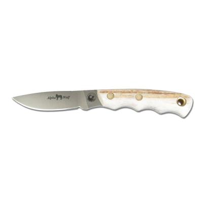 Knives of Alaska Alpha Wolf S30V Stag Handle Knife Natural 00346FG