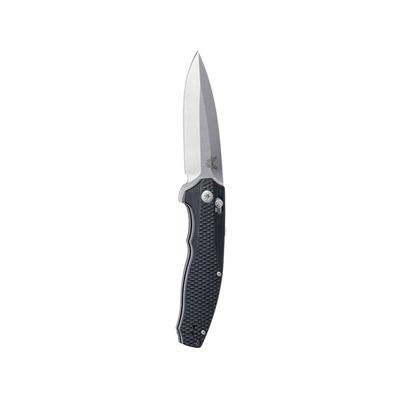 Benchmade Vector Axis Folding KnifePlain Edge Satin Spear Point Blade 3.6in Black Contoured G10 Handle 495