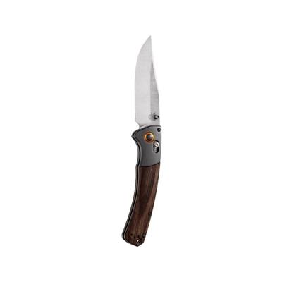 Benchmade Crooked River Axis Folder Stud Wood handle Knife 15080-2