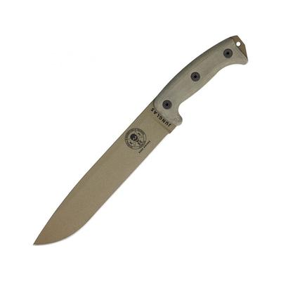 ESEE Junglas Dark Earth Knife w/ OD Green Handle ESJUNGLASDE