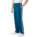 Men's Big & Tall Striped Lightweight Sweatpants by KingSize in Heather Teal (Size 5XL)