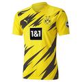 PUMA Men'S Borussia Dortmund Bvb 20/21 Home Authentic Shirt Football, Cyber Yellow Black, Xxl