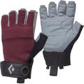 Black Diamond Damen Crag Half-Finger Gloves Kletterhandschuhe (Größe M, bordeaux)