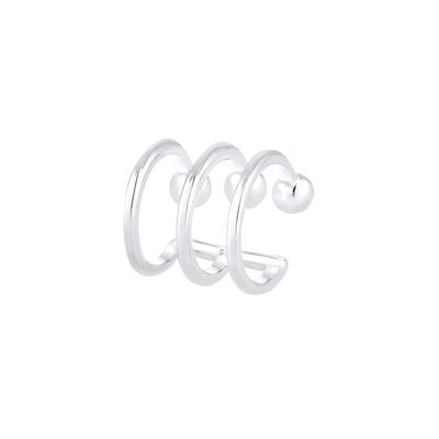 Elli - Single Earcuff Ohrklemme Kugeln Basic 925 Silber Earcuffs 1 ct Damen