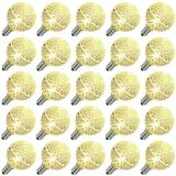 Vickerman 300640 - 0.38 watt G40 Candelabra Screw Base Warm White Faceted LED (25 pack) Christmas Light Bulbs (XLEDG41-25)