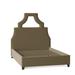 My Chic Nest Natalie Upholstered Platform Bed Upholstered in Black/Brown | 64 H x 77 W x 90 D in | Wayfair 534-1019-1110-CK
