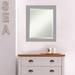 Wrought Studio™ Jibril Brushed Nickel Beveled Bathroom/Vanity Mirror Plastic | 23.38 H x 19.38 W x 0.75 D in | Wayfair