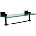 Orren Ellis Haranu Wall Shelf Glass/Metal in Black | 5.3 H x 16 W x 5.7 D in | Wayfair 53340BB024D54DCDA3B04B714178790D