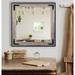 Umstead Cottage Accent Mirror in White/Brown Laurel Foundry Modern Farmhouse® | 39.5 H x 39.5 W x 0.75 D in | Wayfair