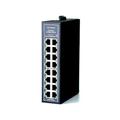 WIWAV WDH-16GT-DC 10/100/1000Mbps Gigabit Unmanaged 16-Port Industrial Ethernet Switches with DIN Rail/Wall-Mount (Fanless,-30℃~75℃)