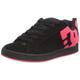 DC Shoes Damen Court Graffik Casual Low Top Skateschuh Skate-Schuh, Schwarz/Pink, 38.5 EU