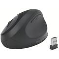 Kensington Kabellose ergonomische Maus, Wireless Pro Fit Ergo Computermaus für Laptop, Desktop, PC und Gaming, mit 2.4G USB oder Bluetooth Verbindung, 3 DPI Einstellungen & 5 Tasten, Schwarz, K75404EU