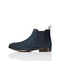 FIND Leather Brogue Detail, Chelsea Boots, Blau (Navy (Suede)), 39 EU (6 UK)