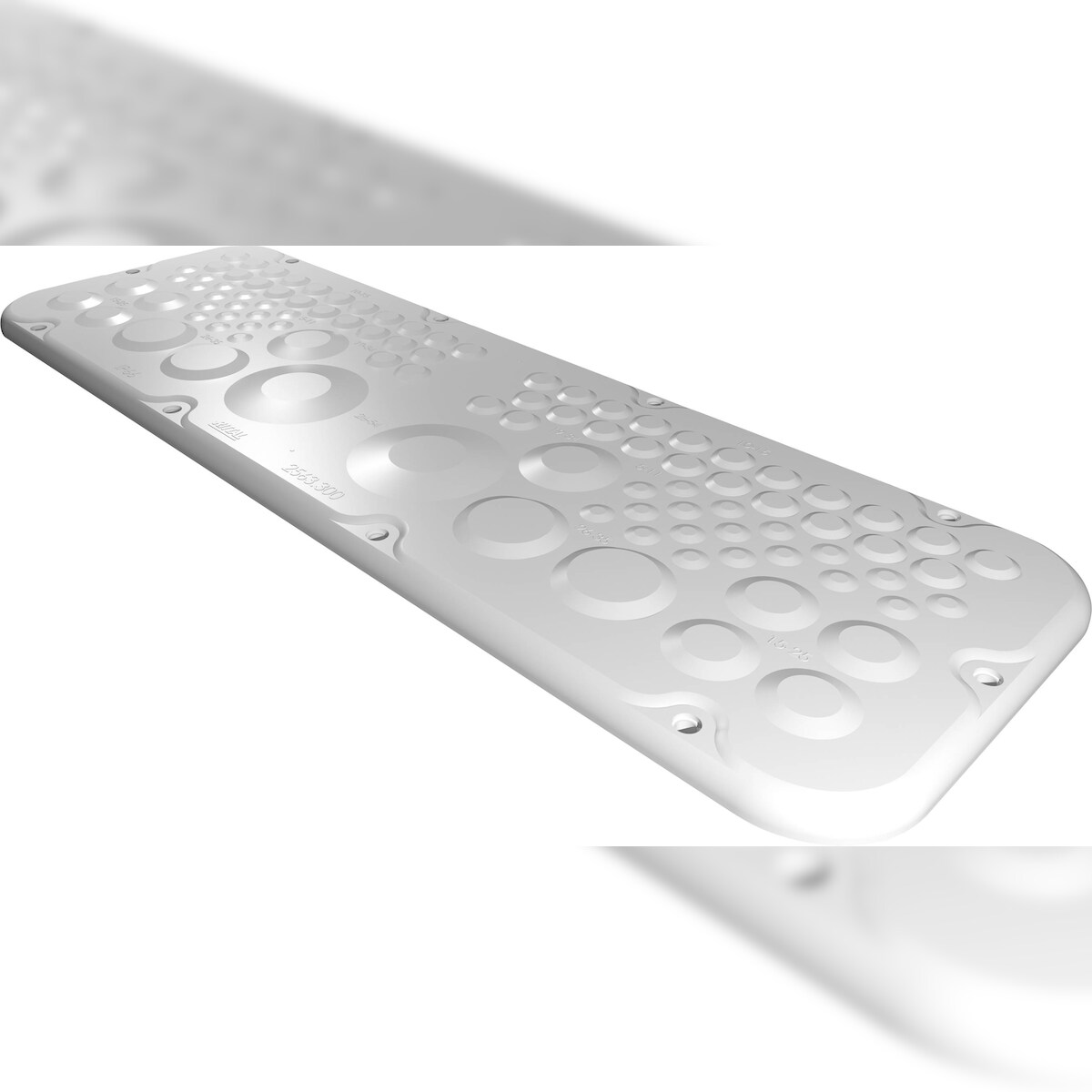 Rittal AX 2563.300 Flanschplatte (L x B) 149 mm x 447 mm Kunststoff Grau 1 St. 2563300 Image