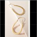 Anthropologie Jewelry | Anthropologie Delaney Hoop Earring | Color: Gold | Size: 1” L And 0.5” W