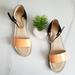 Anthropologie Shoes | Anthropologie Ivylee Copenhagen Sandal Black Peach | Color: Black/Orange | Size: Us 10-10.5 (Euro 41)