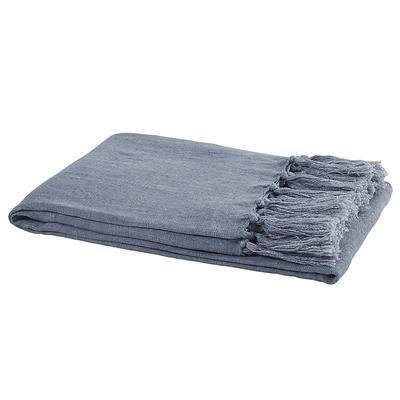 Washed Linen Throw - Cornflower - Ballard Designs