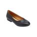 Extra Wide Width Women's The Jaiden Slip On Flat by Comfortview in Black (Size 9 WW)