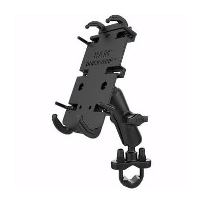 RAM Mounts RAM Quick-Grip XL Phone Mount with Handlebar U-Bolt Base (Medium Arm) RAM-B-149Z-PD4U