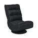 Costway 5-Position Folding Floor Gaming Chair-Black